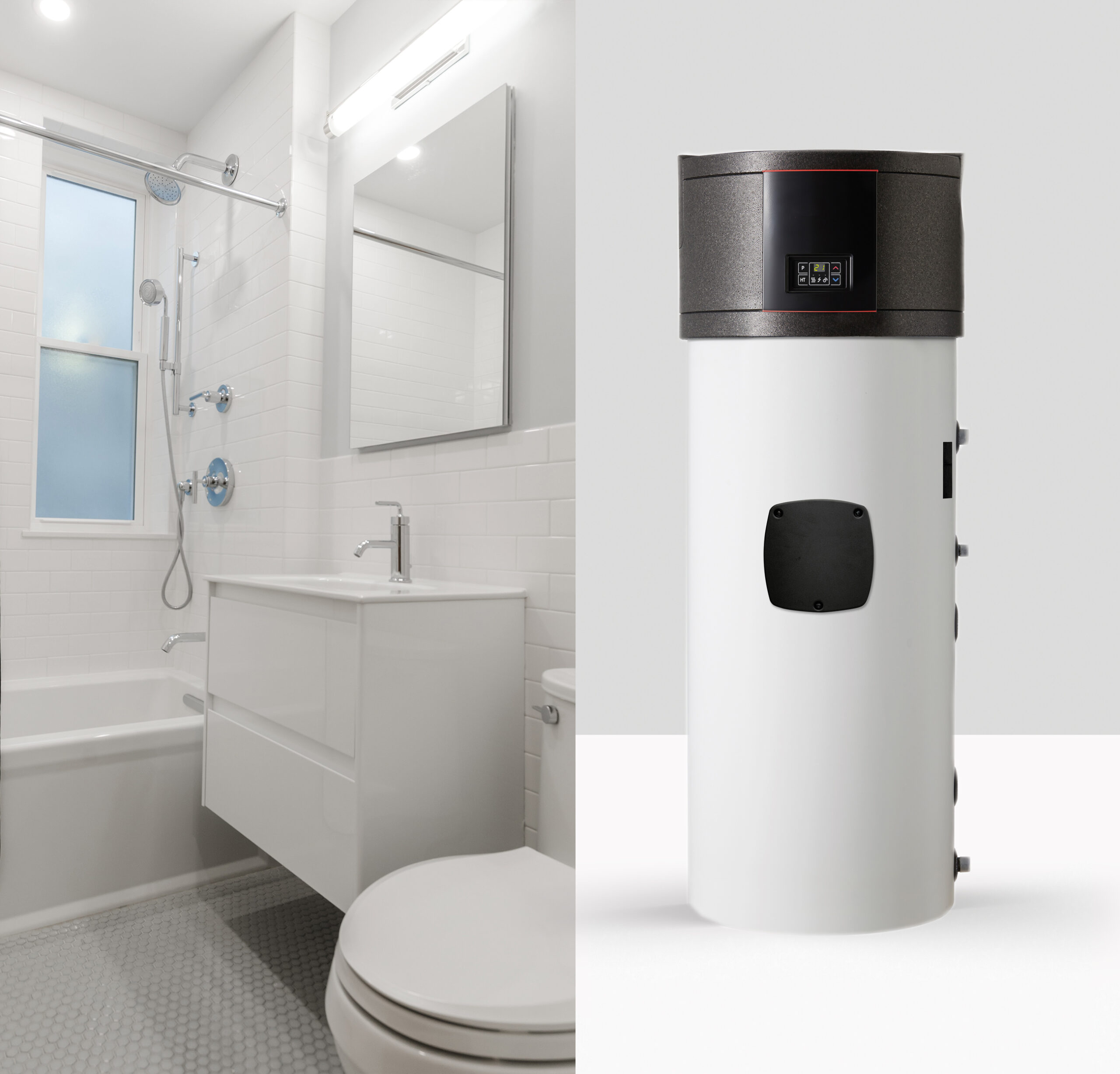 SEGREVANJE SANITARNE VODE V KOPALNICI