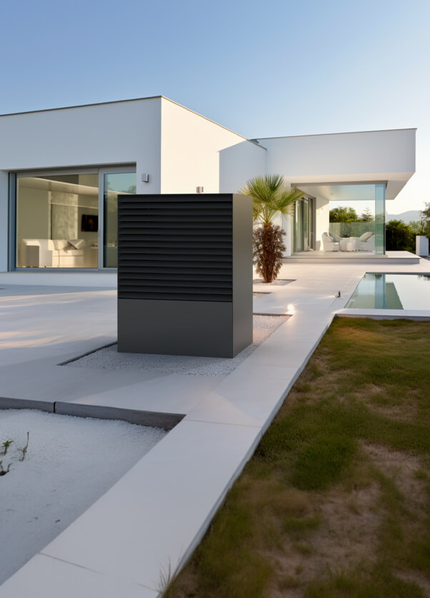 Delujejo s talnim ogrevanjem, hranilnikom toplote in sončnimi elektrarnami (PV sistemi)